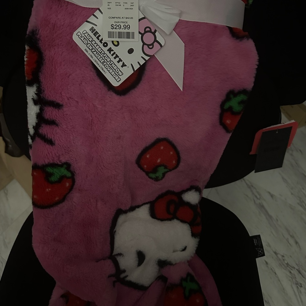 Brand new hello kitty throw blanket am also up for trades